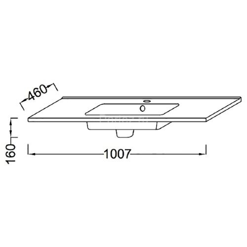 Раковина Jacob Delafon Ola 100 белая (EXUA112-00)