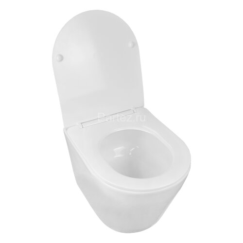 Унитаз подвесной Loranto KROSA 360х485х330 с системой смыва "Tornado", в комплекте с быстросъемным с