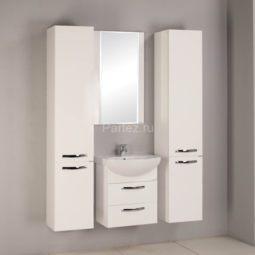 Тумба под раковину AQUATON Ария 50 М, подвесная, белая(1A140001AA010)