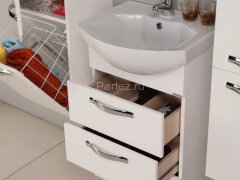 Тумба под раковину AQUATON Ария 50 М, подвесная, белая(1A140001AA010)