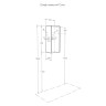 Подвесной шкаф Aquaton Сохо 35 белый глянцевый (1A258403AJ010)