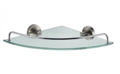 Полка стеклянная Fixsen Modern угловая, сатин (FX-51503A)