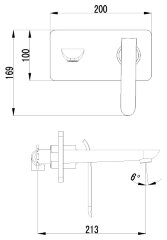 Смеситель Lemark Melange LM4926CW для раковины, встраиваемый