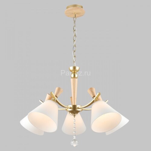 Подвесная люстра Imex MD.6132-5-P-GD+WOOD