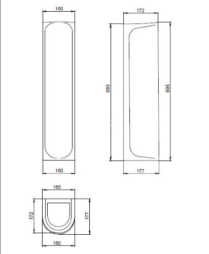 Пьедестал для раковины Santeri Вест белый (1.3601.8.S00.00B.0)