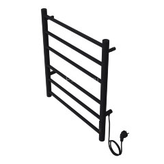 Полотенцесушитель электрический AZARIO PARMA 500/600 6 секций, диммер справа, черный (AZ10856B)