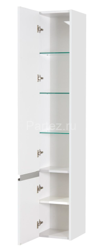 Пенал подвесной AQUATON Капри левый, белый (1A230503KP01L)