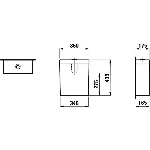 Бачок для унитаза Laufen Palomba Белый (8.2880.1.000.871.1)