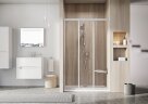 Душевая дверь Ravak Supernova раздвижная 121х188, толщина полотна 3мм универсальная, цвет профиля белый