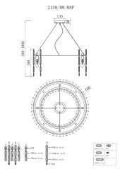 Подвесная люстра Stilfort 2158/05/08P