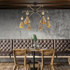 Потолочная люстра Bogate's 316/6 латунь / черный