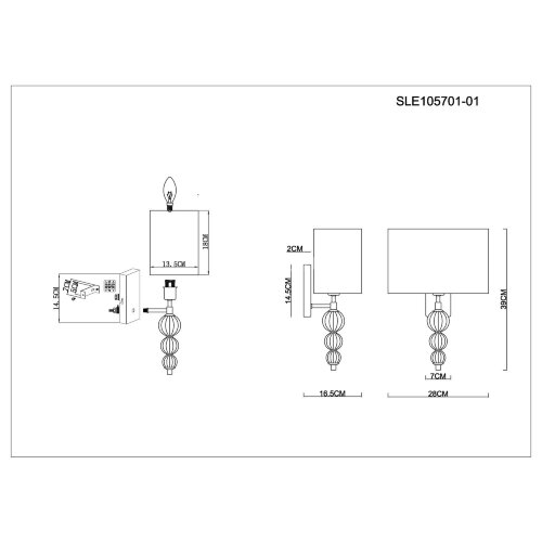 Бра Evoluce SLE105701-01