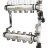 Коллекторная группа НЕРЖ. в сборе 1"х5х3/4"ЕК VALTEC