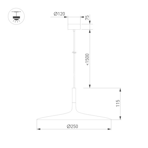 Подвесной светильник Arlight 035931