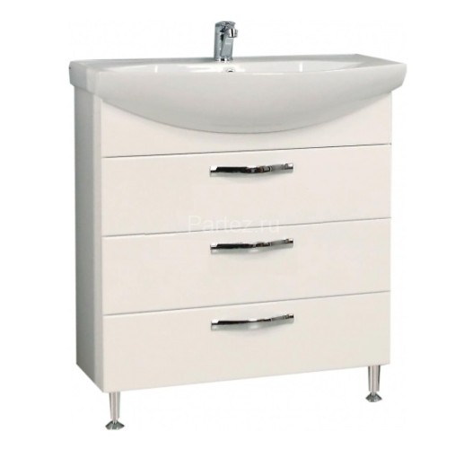 Тумба под раковину AQUATON Ария 80 Н белая (1A141301AA010)