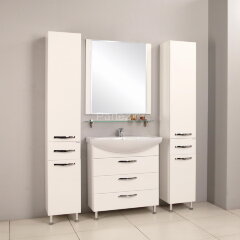 Тумба под раковину AQUATON Ария 80 Н белая (1A141301AA010)