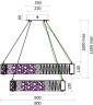 Подвесная люстра Fluorite FL1068-14P