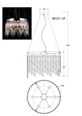 Подвесная люстра MyFar MR1971-6P