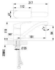 Смеситель Lemark Plus Shape LM1704C для кухни