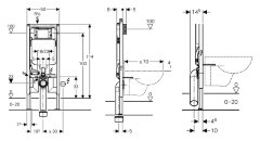 Инсталляция Geberit Duofix Sigma для унитаза со смывным бачком (111.796.00.1)