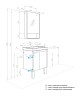 Тумба под раковину AQUATON Сканди 55 Doors универсальная, Белый/Дуб Рустикальный (1A278801SDZ90)