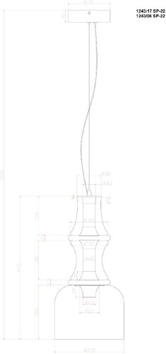 Подвесной светильник Divinare 1243/06 SP-22