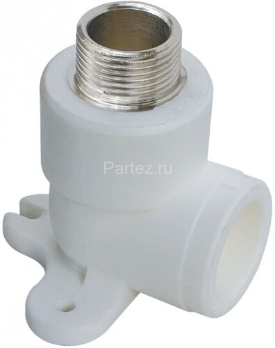 Угол комб. PPR-НР с креплением D25х1/2" Lammin 60/20