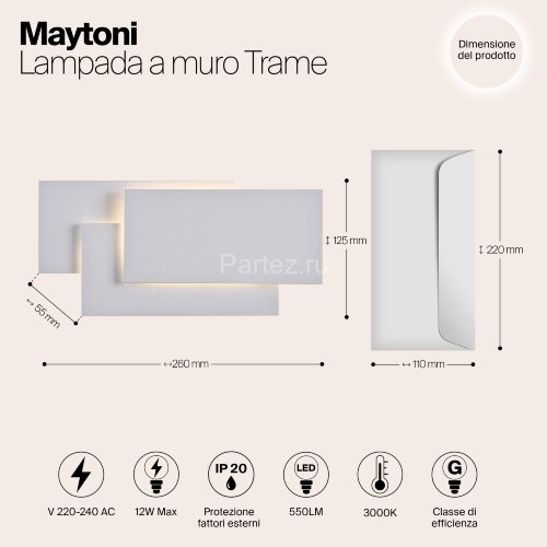 Бра Maytoni C804WL-L12W
