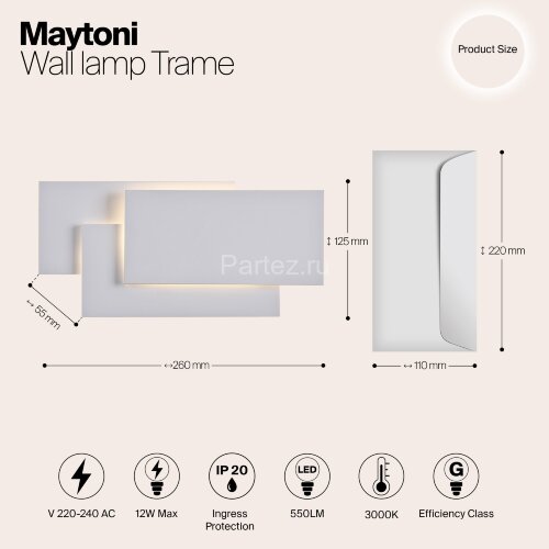 Бра Maytoni C804WL-L12W