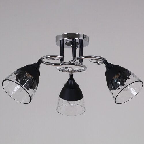 Потолочная люстра Reluce 70139-3.3-03 CR+BK