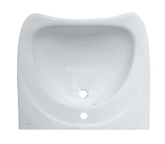 Раковина подвесная Керамин Инклюжн 65 660х555х190 с отверстием, крепление в комплекте, белый (CS0008