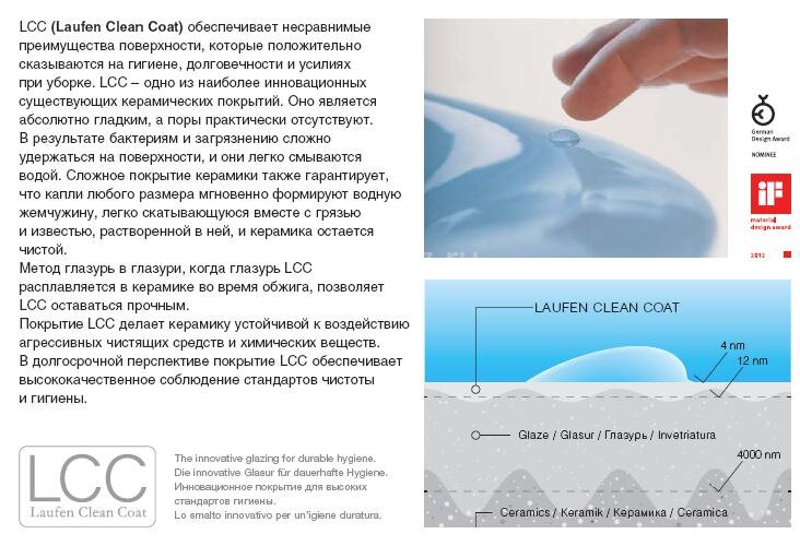 Унитаз подвесной Laufen PRO NEW с глубоким смыванием, покрытие LCC, белый (8.2095.6.400.000.1)