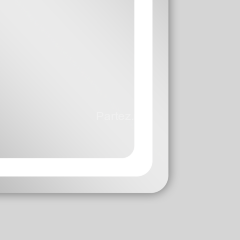 Зеркало AZARIO Dallas 600х800 с подсветкой, сенсорный выключатель с функцией диммера (AZ-Z-043CS)