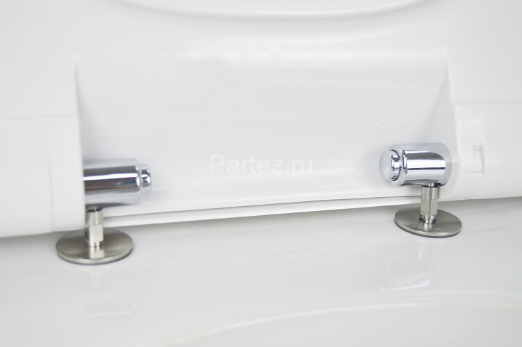 Унитаз подвесной Seramiksan Ocean plus 360х520х350 безободковый, с тонким сиденьем микролифт, белый 