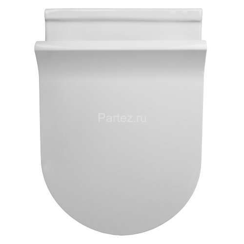 Унитаз подвесной Seramiksan Ocean plus 360х520х350 безободковый, с тонким сиденьем микролифт, белый 