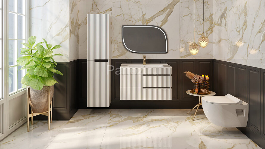 Унитаз подвесной Seramiksan Ocean plus 360х520х350 безободковый, с тонким сиденьем микролифт, белый 