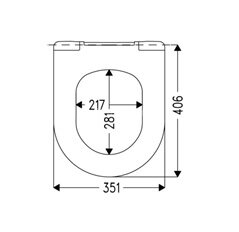 Крышка-сиденье для унитаза Haro Венто стальное крепление двухпозиционное, белое (536457)