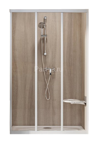 Душевая дверь Ravak Supernova раздвижная 111х188, толщина полотна 3мм универсальная, цвет профиля белый