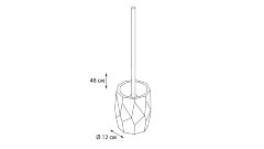 Ёрш для унитаза Fixsen Flat, белый (FX-2905)