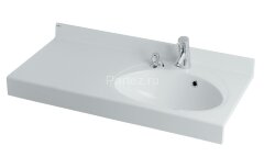 Раковина - столешнца AQUATON Отель1000, белая (1A70083NOT01R)