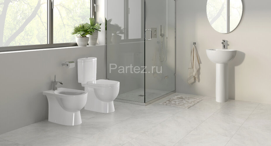 Унитаз-компакт Sanita Luxe Art напольный, с сиденьем микролифт (ARTSLCC01040622)