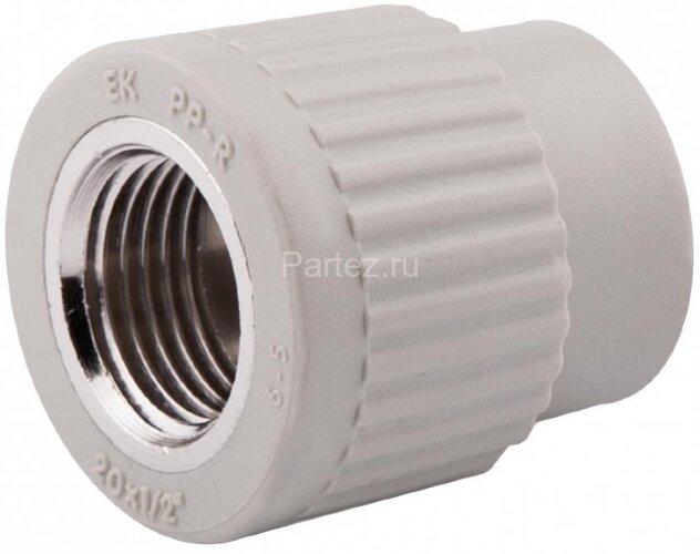 Муфта комбинированная PPR-ВР D20х1/2" Ekoplastik