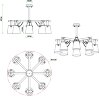 Потолочная люстра Arte Lamp A7032PL-8WH