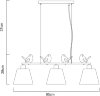 Подвесной светильник Arte Lamp A4289SP-3WH