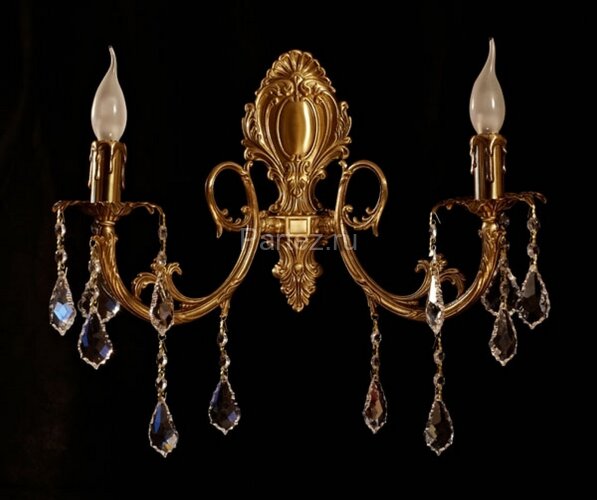 Бра Brizzi 8888/2 AB Leaf crystal