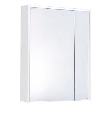 Зеркало-шкаф Roca Ronda, 60*14,5*78 см, с доводчиком, с розеткой, бетон/белый глянец (ZRU9303007)