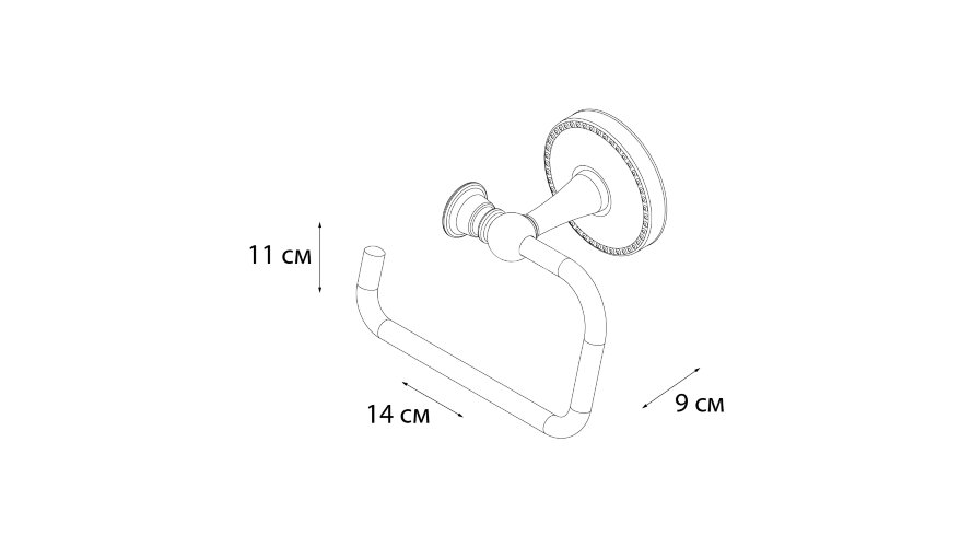 Держатель для запасного рулона Fixsen Adele, хром (FX-55010А)