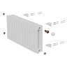 Дизайн-радиатор Royal Thermo Shift Q30 VC2030 - 14 секц. RAL9016