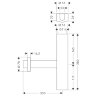 52100000 Дизайнерский сифон Flowstar , 1¼’