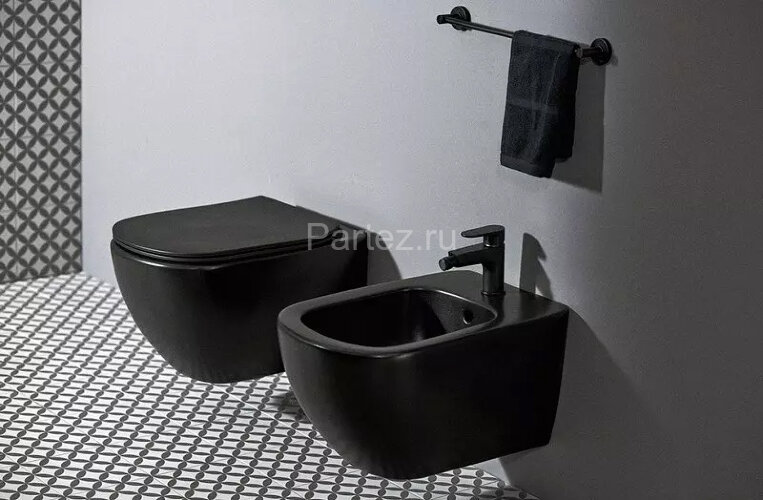Промо-комплект Ideal Standard TESI silk black инсталляция с подвесным унитазом и крышкой микролифт, 